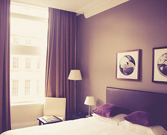 Purple bedroom