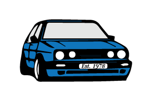 blue car