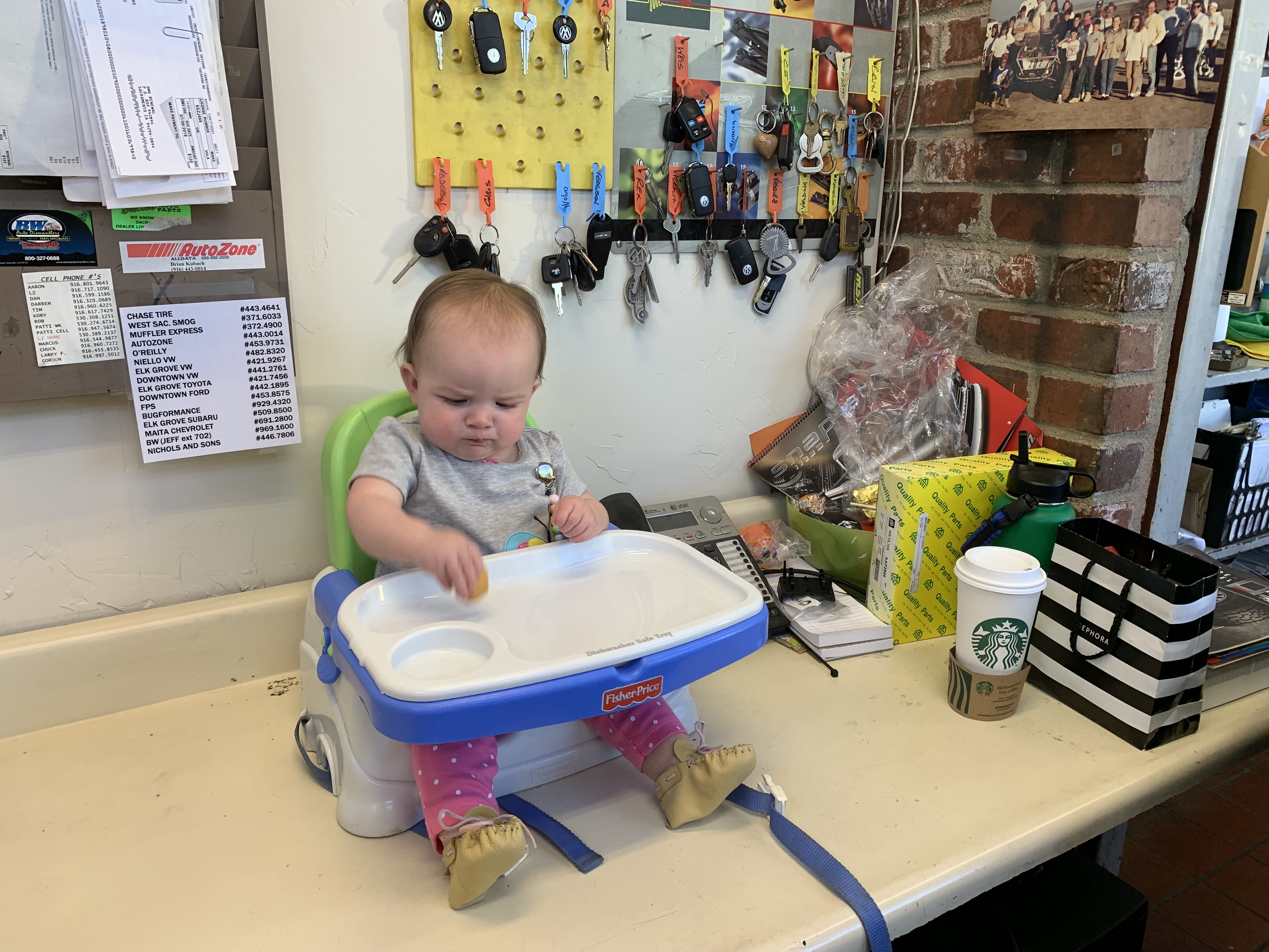 baby in highchair