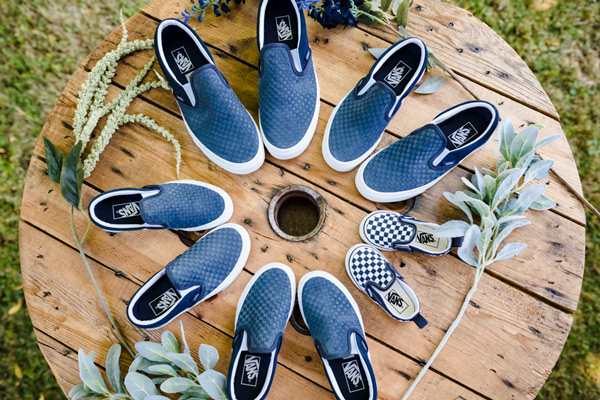 shoes in a circle