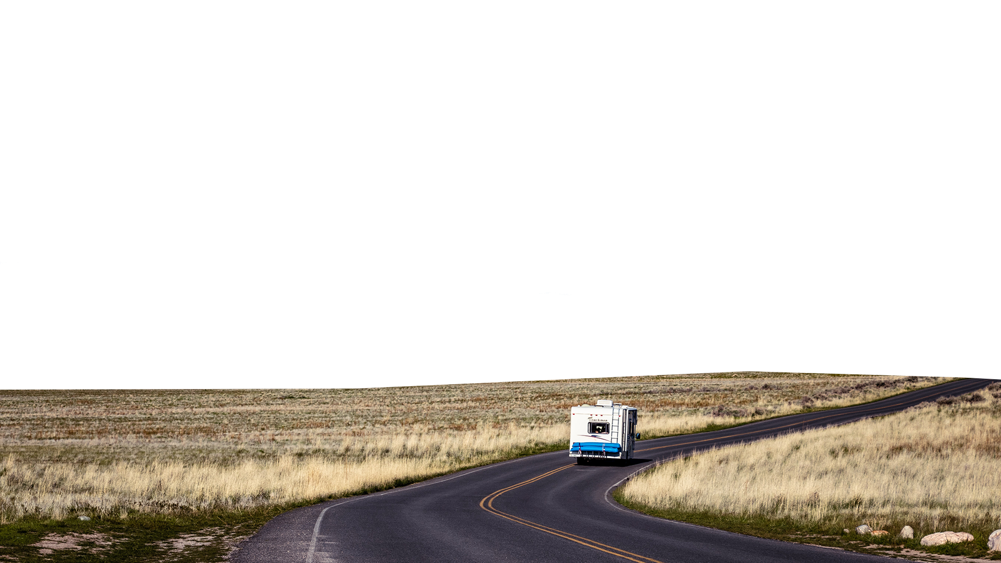 van on a road