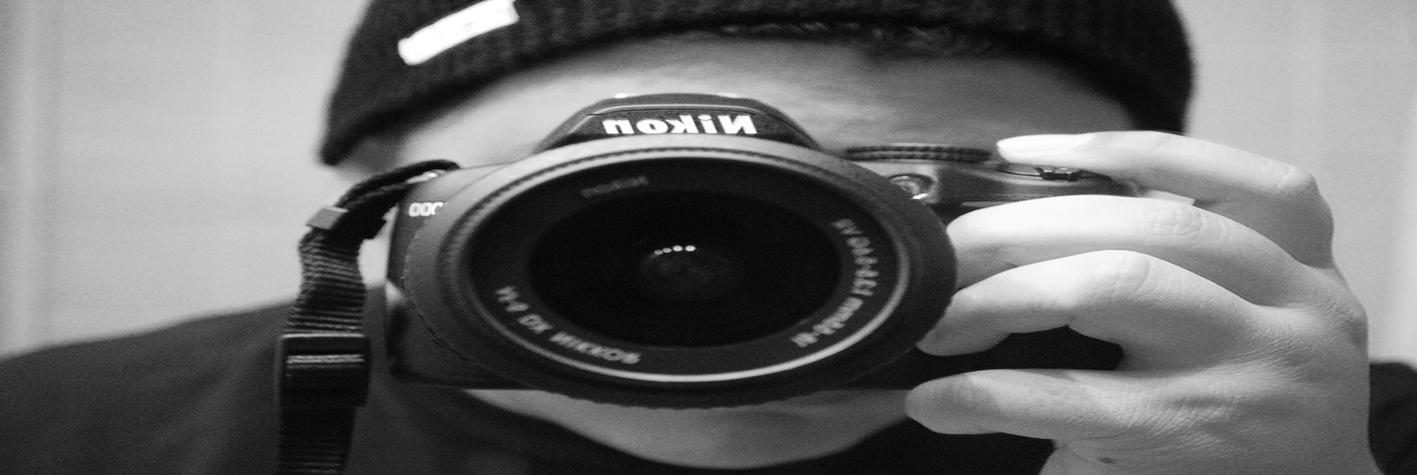 person holding camera