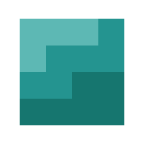 blue pixel square