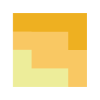 yellow pixel square