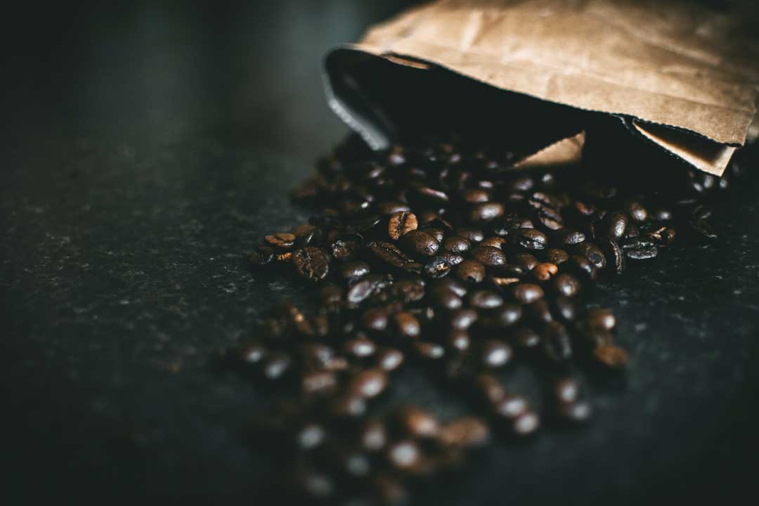 bag of coffee beans