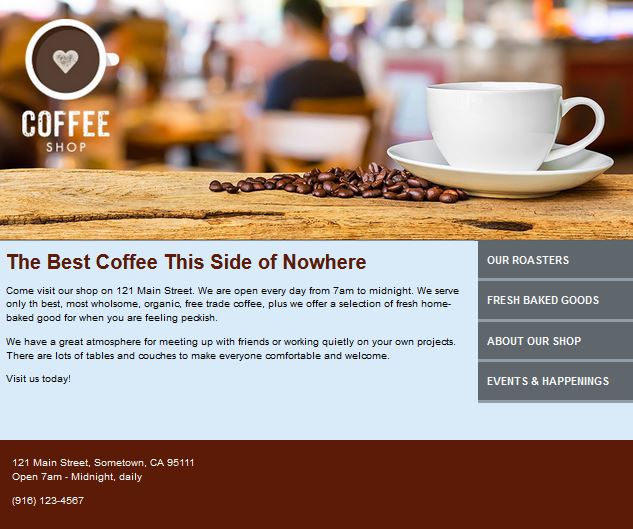version 2 coffee shop