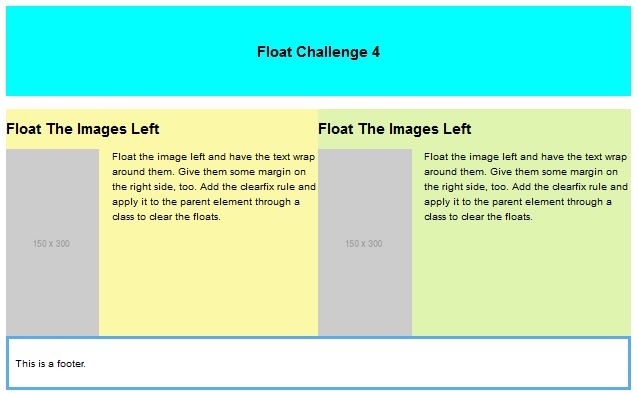 using float positioning