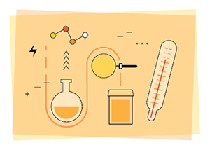 Amber Lab Extraction illustraton