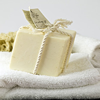block of natural soap