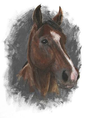 Acrylic Painting of a horse