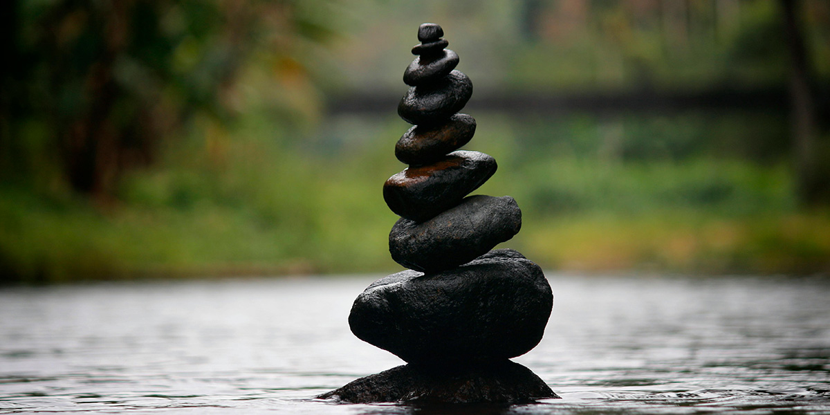 a stack of rocks