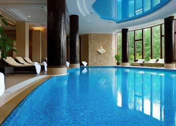 luxurious spa pool