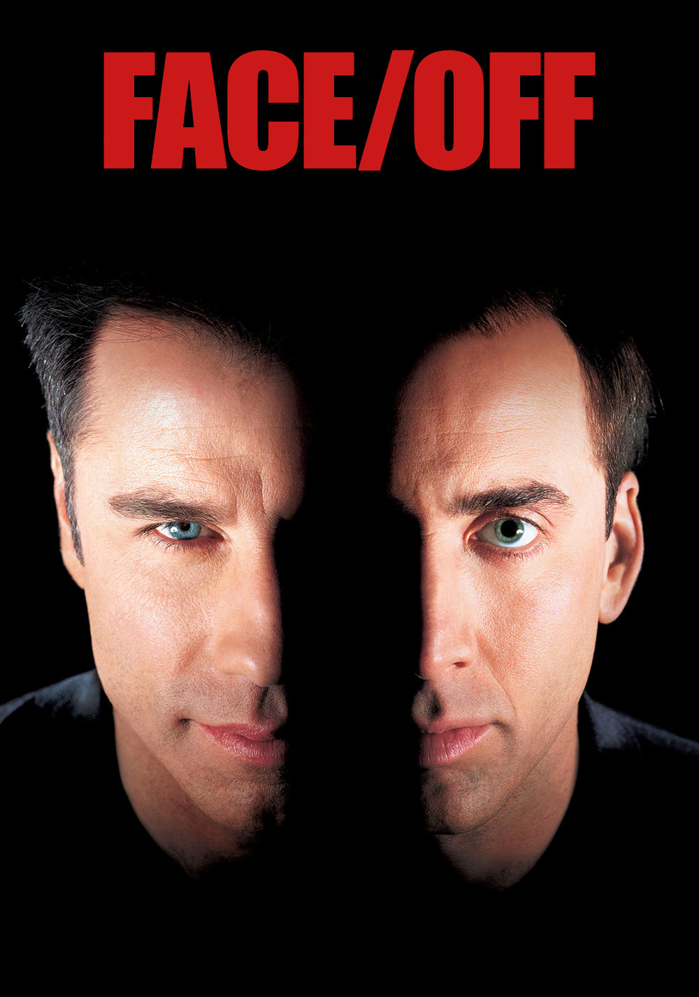 Graphic of the movie poster for Face/Off