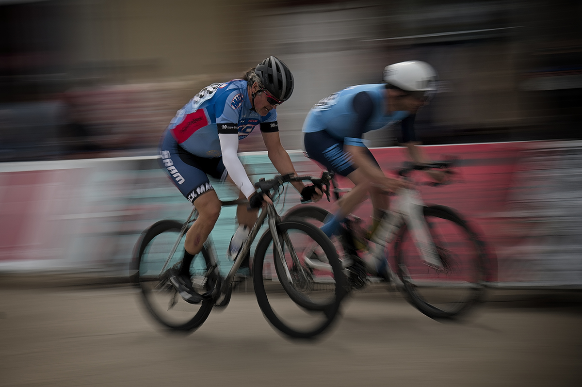 male cyclist in a bike race