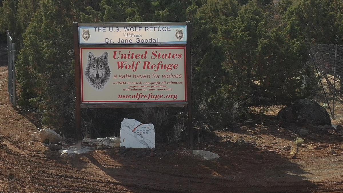 entrance to the United States Wolf Refuge