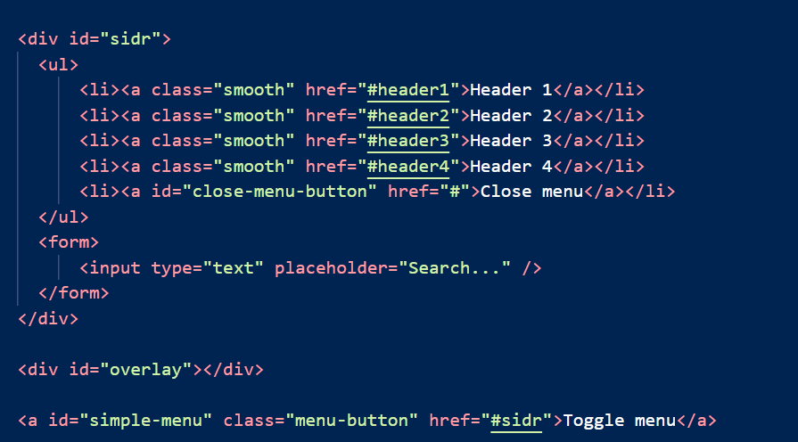 html code