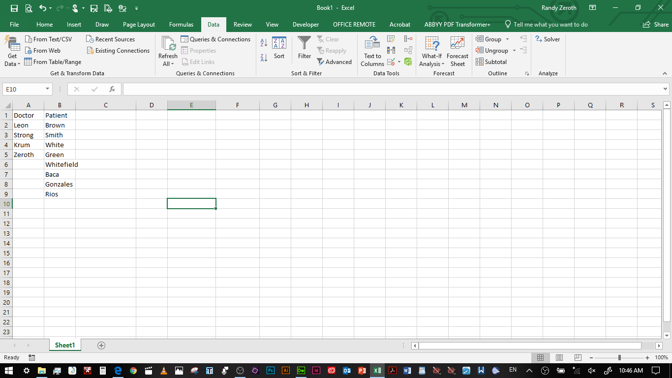 picture of an excel spreadsheet
