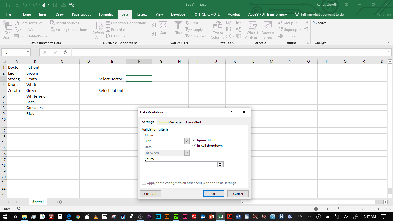 picture of an excel spreadsheet