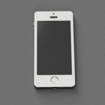 This is a picture of an iPhone 5SE that we designed and rendered.