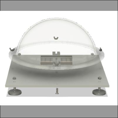 This is an exploded view of the storm dome prototype.
