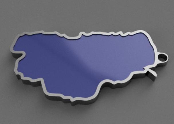 One client wanted a keychain of Lake Tahoe. We were happy to oblige.